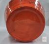 1976 Hand-Thrown Pottery Vase by Debi &ndash; 12" Tall, Marbled Red/Orange/Yellow Glaze - 4