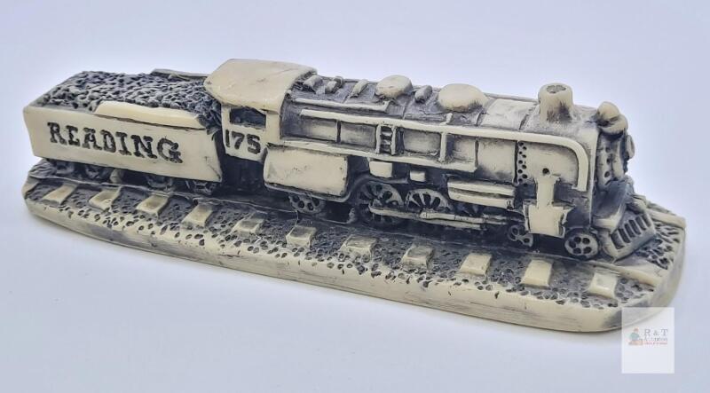 Marble Mountain Creations "READING 175" Georgia Marble Train Sculpture, Limited Edition 1260/3000