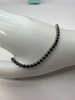 925 Sterling Black Spinel Line Bracelet PZ Italy - 6
