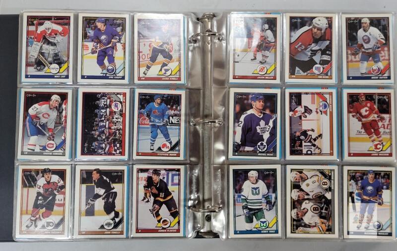 1991 - 1992 O Pee Chee NHL Hockey Trading Card Set & Red Army Subset - Not Complete . Appears to be missing 10-15 cards from main set