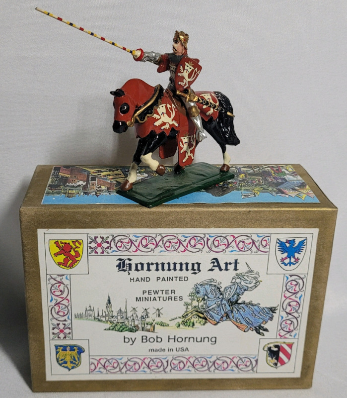 Hornung Art ' John , King of Bonemia ' Toy Soldier Lead Miniature