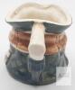 Mini Hand Painted Colonial Gentleman Toby Jug, Ceramic, Pipe Handle, 2.5" Tall, Glazed Earthenware - 3