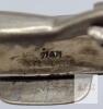 Siam Sterling Silver Niello Tie Clip &ndash; Temple Scene, Hinged, Marked &ldquo;SIAM&rdquo;, c. 1940s-1960s - 3