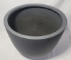 New 15" Diameter Lightweight Medium Fiberglass Bowl Planter , Grey - New - 3