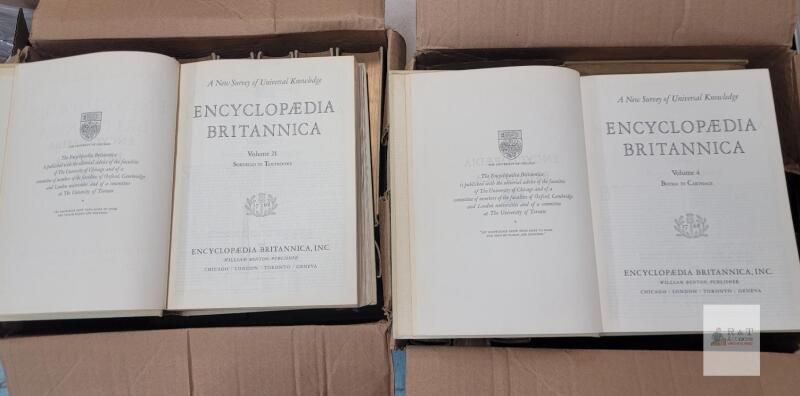 Large Lot Encyclopaedia Britannica 14th Edition, A New Survey of Universal Knowledge, Hardbound