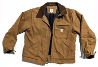 CARHARTT Men's 103828 BRN Brown Blanket Lined Relaxed Fit Detroit Jacket (Size Large)