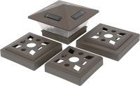 4 Solar Post Light Caps by Solucent.