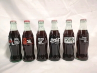 6 Special Events 1990's Coke Bottles - Full