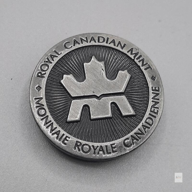 Royal Canadian Mint Coin Tube End Cap Set, 1.5" Diameter, with Branded Logo Insert