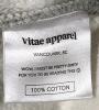 New VITAE APPAREL Balanced Quarter-Zip Sweater Cloud Grey Size Medium - 7