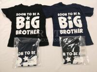4 New Kid's T-shirts sz 2T Soon to Be A Big Brother