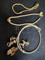 Three Sterling Charm Bracelets & Charms