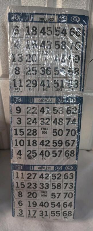 Over New 3 on Bingo sheets.
