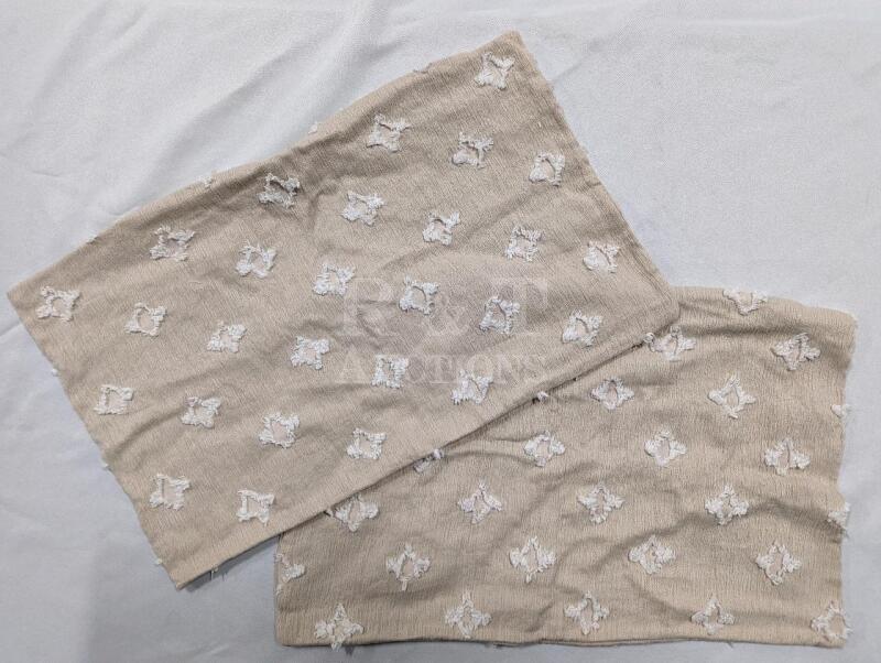 New Miulee Decorative Throw Pillow Covers with Rhombic Jacquard Pattern 2 Pack