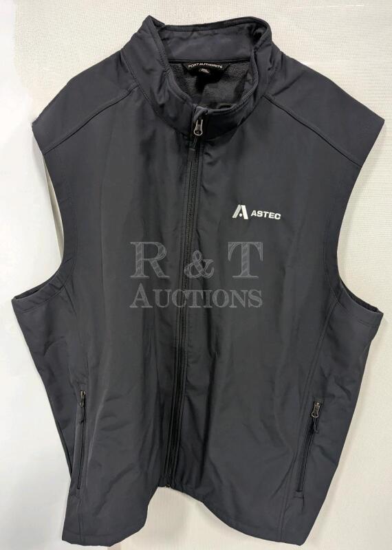 New Port Authority Grey Lined Vest. 4xl
