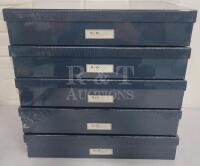Bigso Box of Sweden 17"&times;13"&times;3 1/4" Storage / Document Boxes - New , Sealed