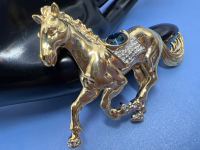 Butler Horse Brooch Vintage<br/>Rhinestone Beauty Signed