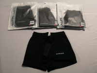 4 New ALPHALETE XSmall Women's Essential Core Shorts: (Black)