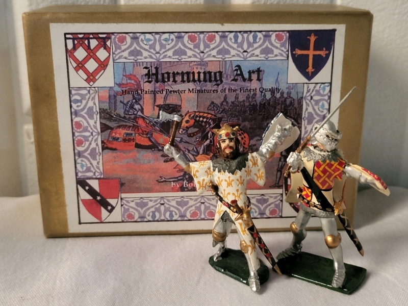 2 Hornung Art Hand Painted Lead Miniatures