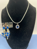 Elegant Sapphire Blue Crystal Necklace and Earrings Justia - 4