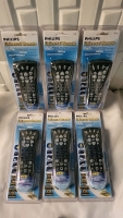 6 New Philips P250 Universal Remote Controls