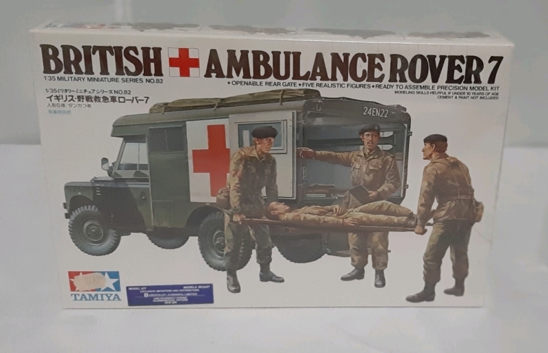 Vintage (1976) Military Miniatures British Ambulance Rover 7 1:35 Scale