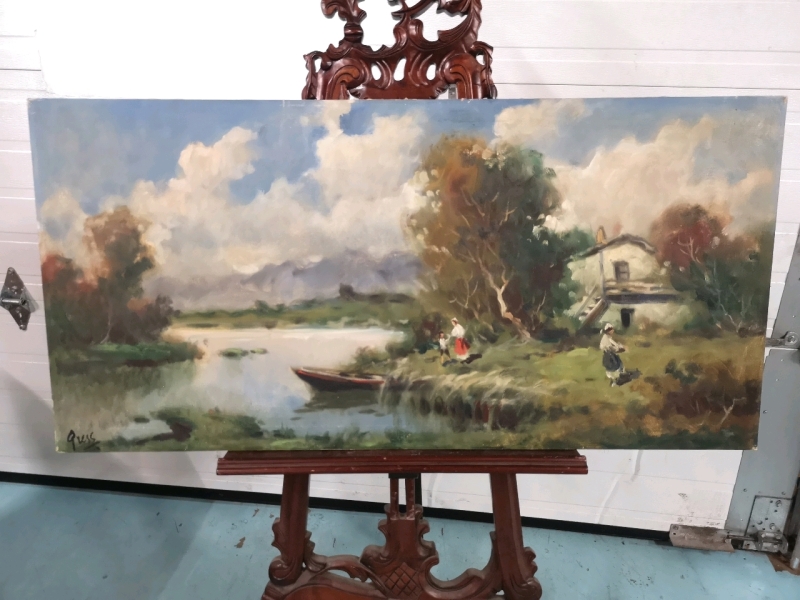 Vintage Oil on Canvas - Signed