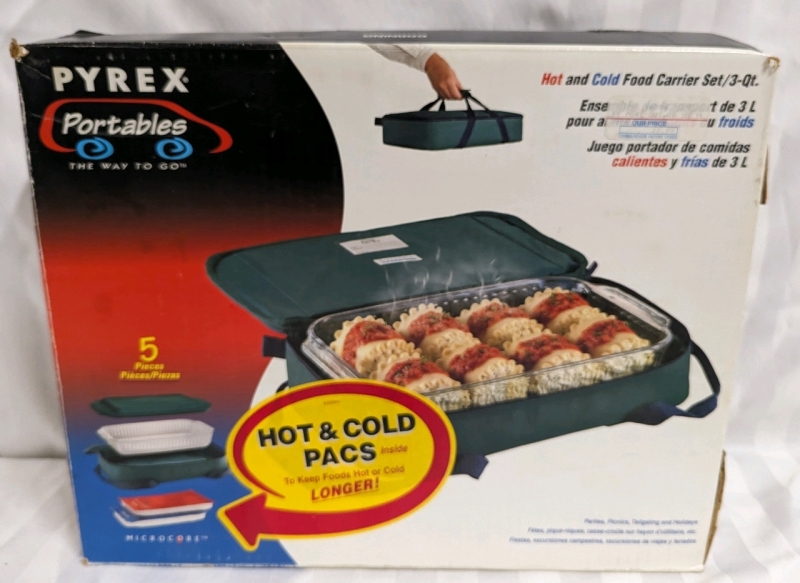 Pyrex Portables Insulated Food Carrier Set 5 Piece