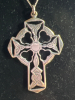 Vintage 3 Celtic Crosses with Chains - 2