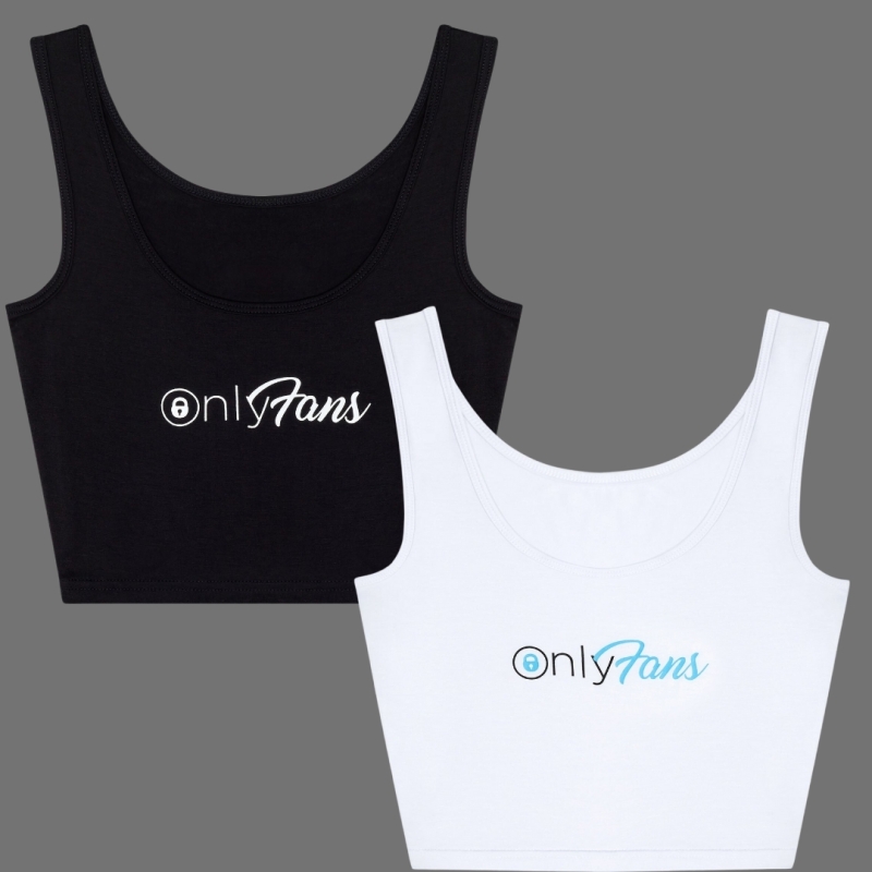 2 New OnlyFans Crop Tanks "One Size Fits Many" (Small?)