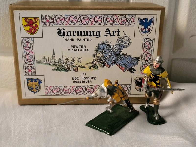 2 Hornung Art Hand Painted Lead Miniatures