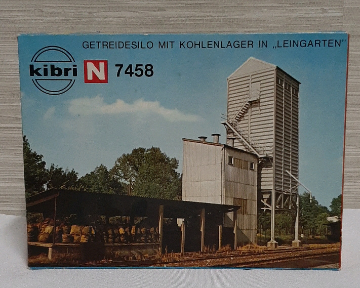 Vintage Kibri N Scale Grain Elevator with Coal Storage Area