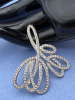 Vintage SWAROVSKI Crystal Art Deco Modernist Brooch Signed - 5