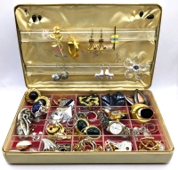 Unsorted Jewelry in Vintage Genuine Texol Farrington Case