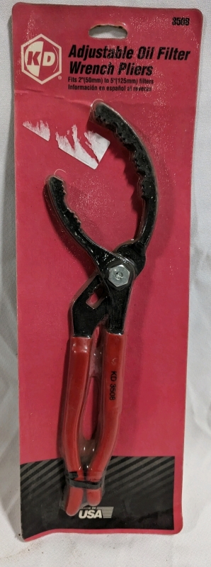 New KD Adjustable Oil Filter Wrench Pliers.