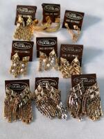 9 Vintage D'Orlan Earrings - Gold tone