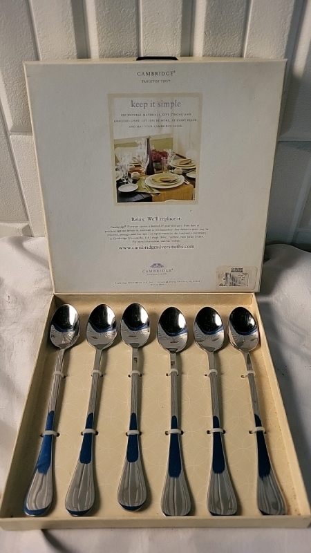 Cambridge Silversmiths 6 Iced Tea Spoon Set