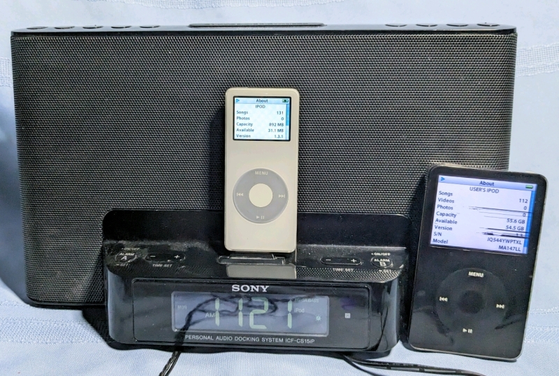 Apple iPod Classic 60GB, iPod Nano 1GB & Sony Dream Machine