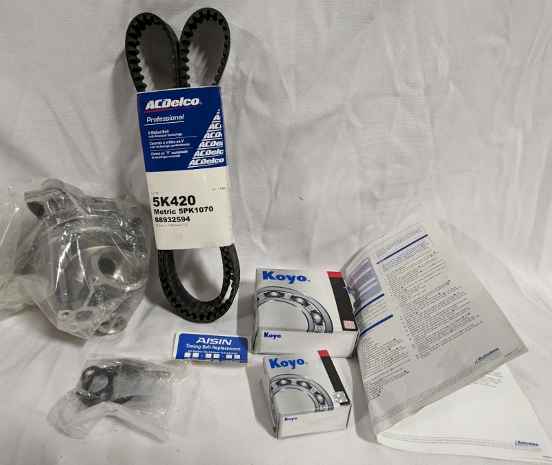 Aisin Water Pump Timing Belt Replacement Kit.