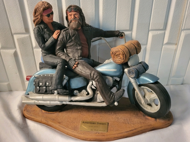 Large Motorcycle Figure - American Dream - Mark Patrick