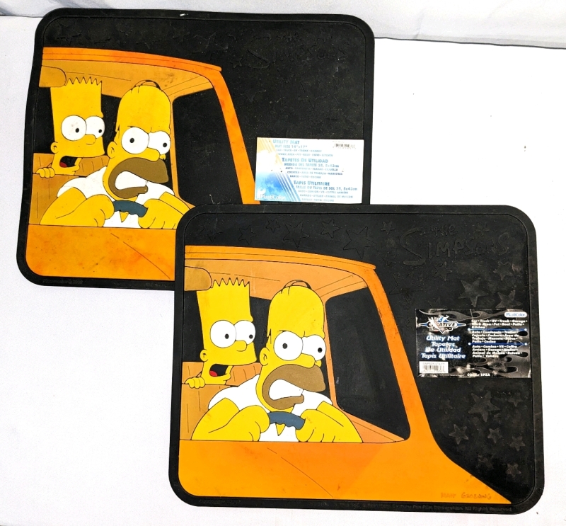 Vintage 2002 The Simpsons Utility Mats