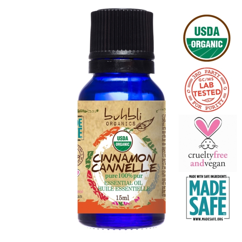 New Buhbli Organic Essential Oils - CINNAMON 15mL