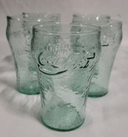 Set of 5 mini COCA COLA juice glasses