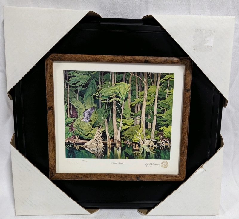 Blue Heron Print by A.J. Casson