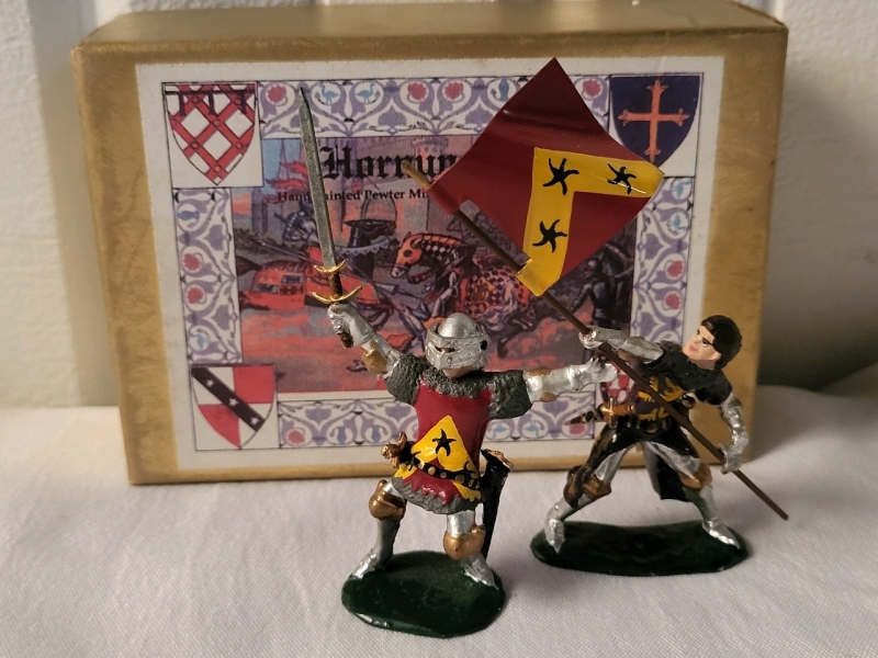 2 Hornung Art Hand Painted Lead Miniatures