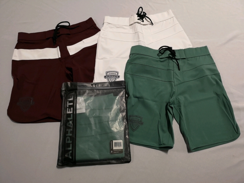 4 New ALPHALETE sz 30 & 31 Men's Titan Board Shorts