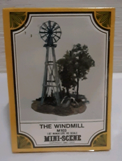 Vintage Woodland Scenes, Mini Scene "The Windmll" 1:87 Miniature HO Scale
