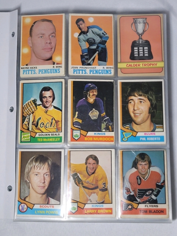 1970 - 1989 O Pee Chee NHL Hockey Trading Cards , 282 Cards