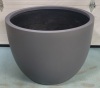 New 35" Diameter Lightweight Extra Large Fiberglass Bowl Planter , Grey - 4