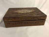 Carved Vintage Wooden Box